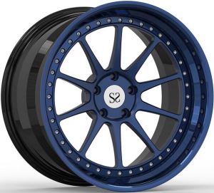 Blue Center 3-delt smidde hjul