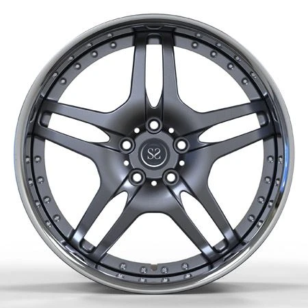 Mercedes Chrome barrel+Gun Metal Disc-2