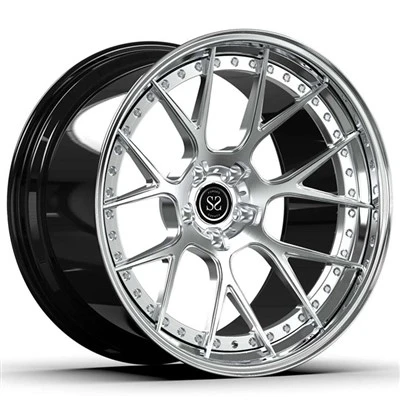 2-PC Foged Wheels 21x9,5 og 21x11 tilpasset polert leppe og børstet ansikt for 2004 E46 M3