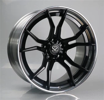 ALFA ROMEO GIULIA VELOCE blank svart og polerte tilpassede 2-PC felger