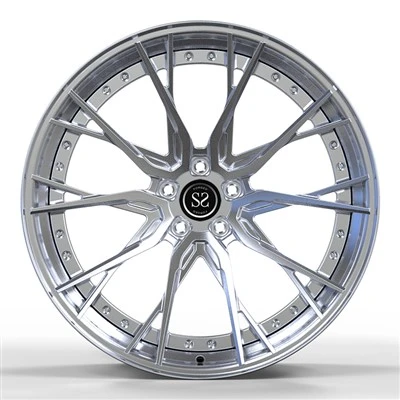 BMW M3 2016 års tuning stil polerte og børstede tilpassede 2-PC felger