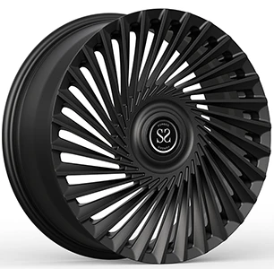 Flytende Cap 22x10J Gloss Black Custom 1-PC smidde felger
