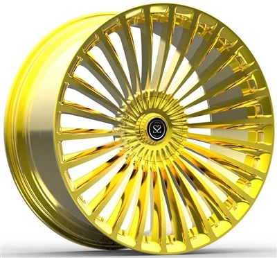 Gull polert 24x11 -5ET Custom 1 stk smidde hjul for G63