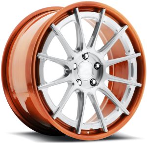 Rød og sølvfarge 2-PC smidde aluminiumslegeringsfelger Custom 19 20 21 For Ferrari Lamborghini Audi