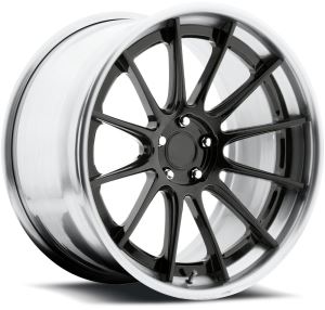 Gloss Candyblack-børstet 2-PC smidd legering hjul 5x112 For BMW X6