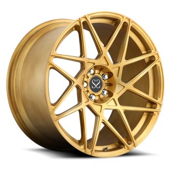 20-tommers forskjøvet gull 2-PC smidde hjul for Lexus Mustang Maserati Ferrari Audi Lamborghini