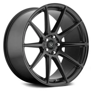 Monoblock matte svarte smidde felger for Ford Mustang GT