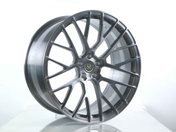 Børstet svart 1 stk Monoblock forskjøvet 21 * 9,5 21 * 10 smidde hjul Macan