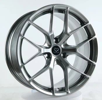Hyper Silver Monoblock smidde felger for smart