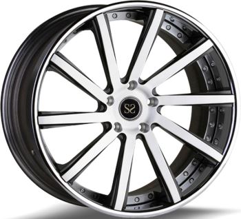 forskjøvet smidd 2 stykke felger polert legering hjul for bmw, Audi