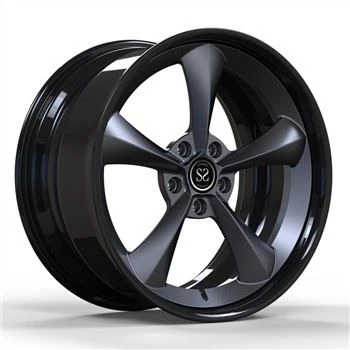 2-delt smidde aluminiumsfelger Custom Center Matte Grey Barrel Gloss Black 18-tommers forskjøvede X6-felger