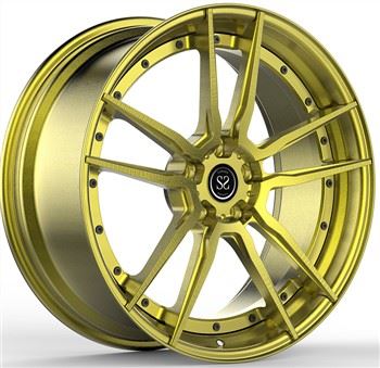 Passer til BMW X5 G05 Custom Gold 2-PC smidde legeringsfelger 5x112 størrelse 18 19 20 21 og 22 tommer