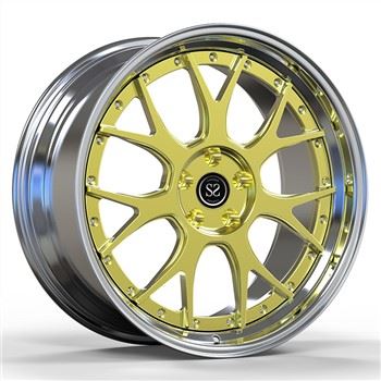 SSJK2091 Passer til Audi RS6 5x112 tilpasset polsk 2-PC smidde aluminiumslegeringsfelger forskjøvet 19 og 20 tommer