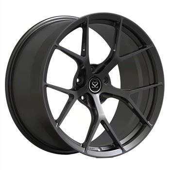 Monoblokk 1 stk smidde hjul aluminium børstet svart for BMW M3 bilfelger