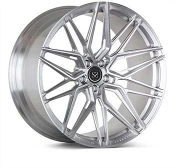 X5M Gloss Silver Felger 5x120 Custom One Piece Smidd hjul For Customized