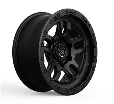17X7 negativ offset 4X4 felger smidd off road matt svart for Toyota 4runner bilhjul