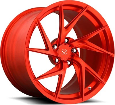 18 19 20 21 22 tommer 5x112 for R8-hjul Red Machine Face 1-pc Smidd aluminiumslegering A6061 T6 Styling tilpassede felger