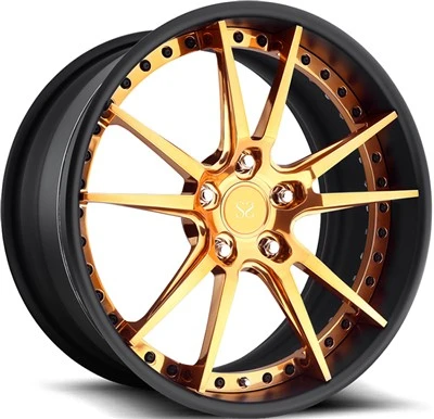 5x120 H-PCD 20x10|20x11 forskjøvet 2-PC kobberbørstet smidde felger Chevrolet Camaro